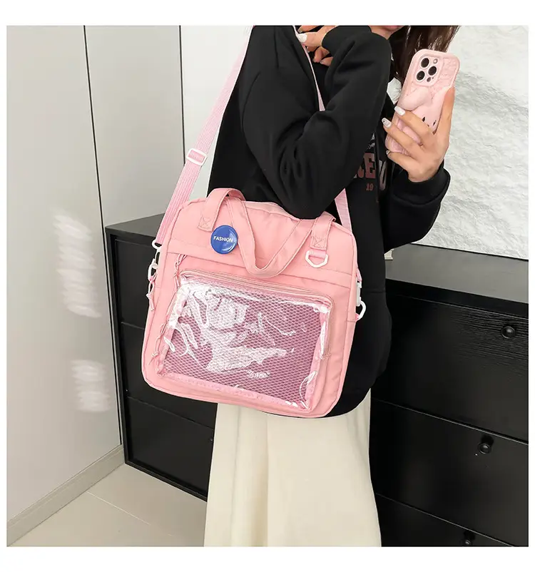 Transparent Korean Style Shoulder Bag Large Capacity — feature 24