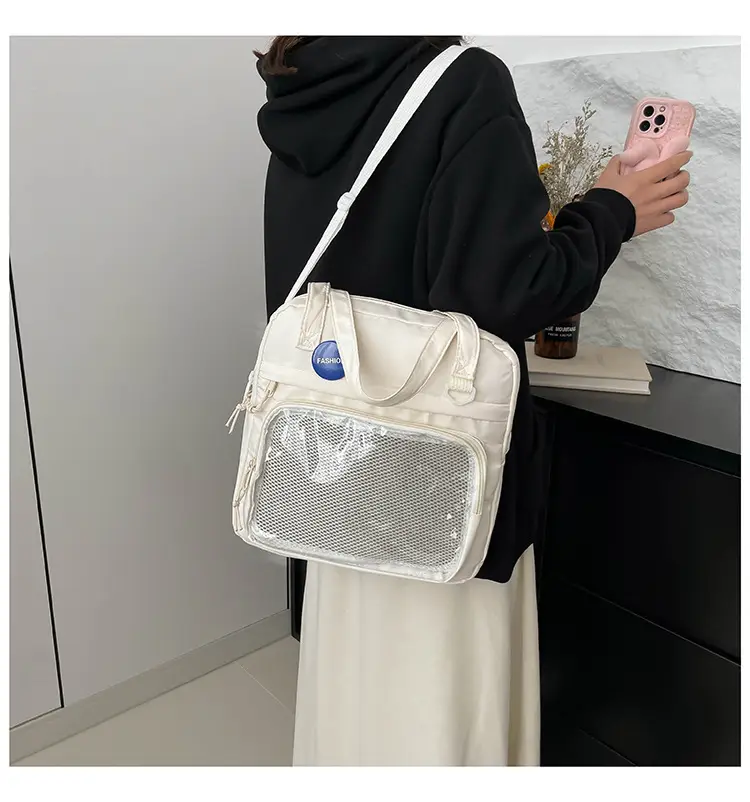 Transparent Korean Style Shoulder Bag Large Capacity — feature 29