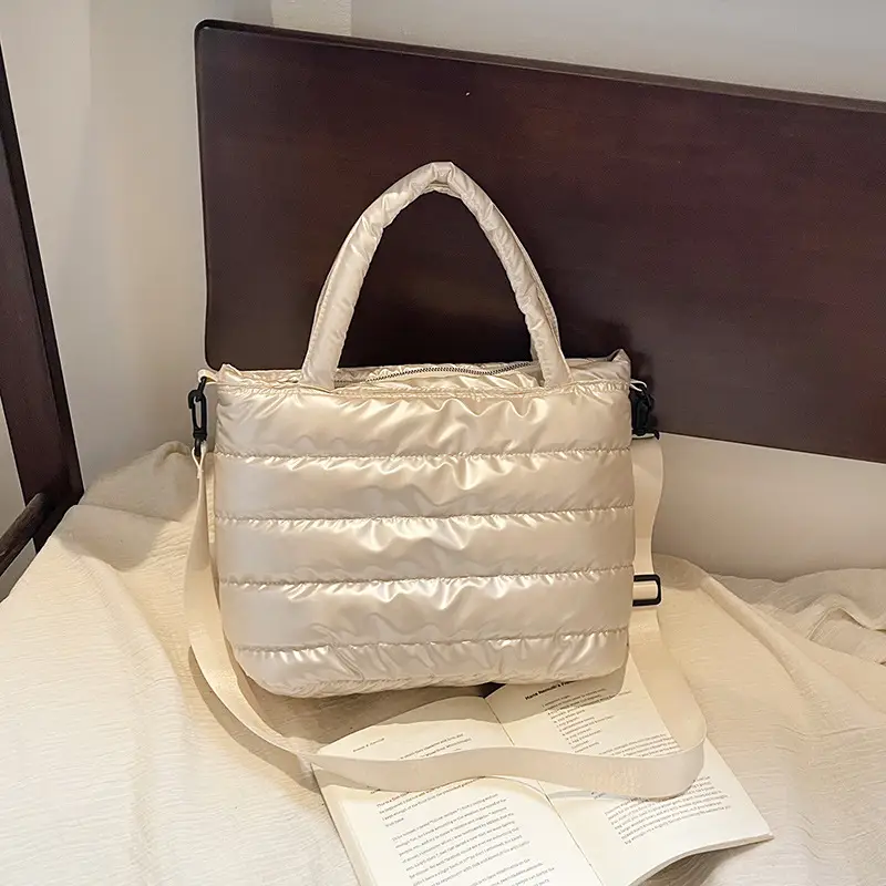 2025 Winter Korean Style Black Puffer Shoulder Bag - Image 5