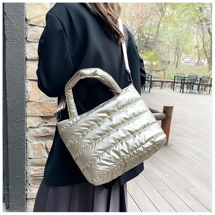 2025 Winter Korean Style Black Puffer Shoulder Bag — feature 15