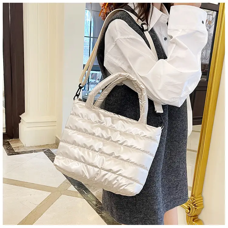 2025 Winter Korean Style Black Puffer Shoulder Bag — feature 20