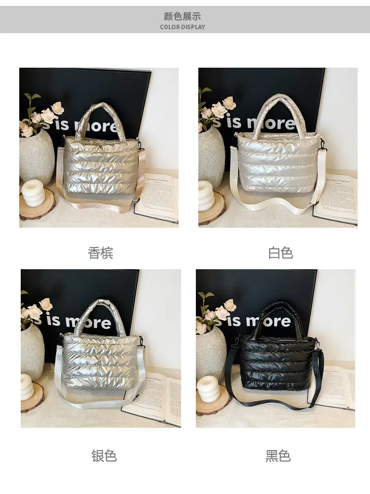 2025 Winter Korean Style Black Puffer Shoulder Bag — feature 3