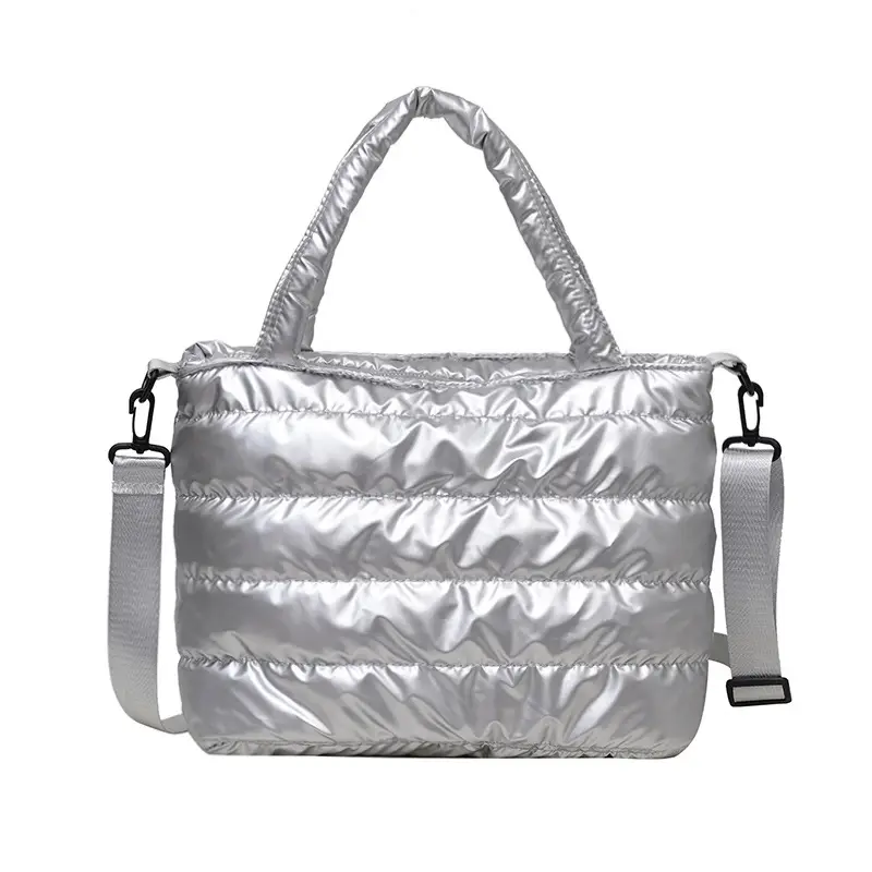 2025 Winter Korean Style Black Puffer Shoulder Bag - Image 3