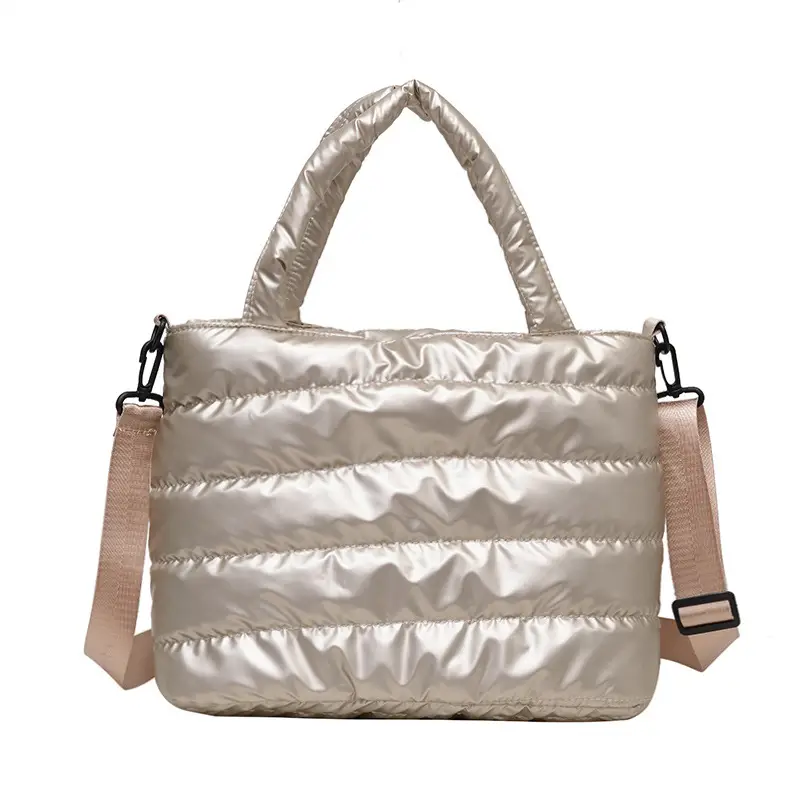 2025 Winter Korean Style Black Puffer Shoulder Bag - Image 4