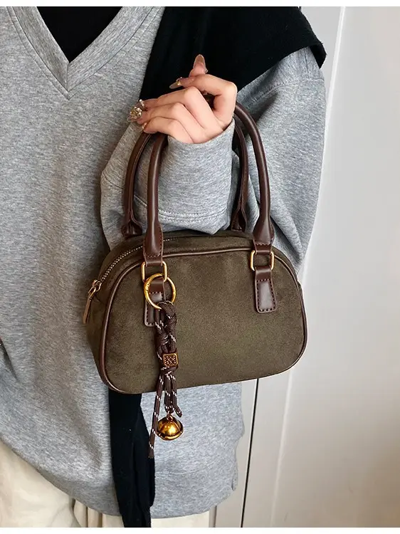 Pink Matte Crossbody Bag for Women Autumn Winter 2026 - Image 7