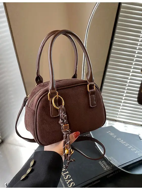 Pink Matte Crossbody Bag for Women Autumn Winter 2026 - Image 8