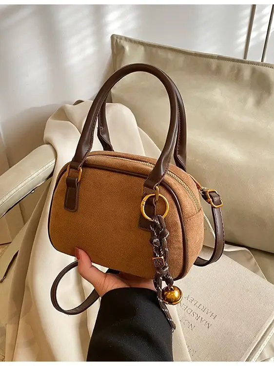 Pink Matte Crossbody Bag for Women Autumn Winter 2026 - Image 9