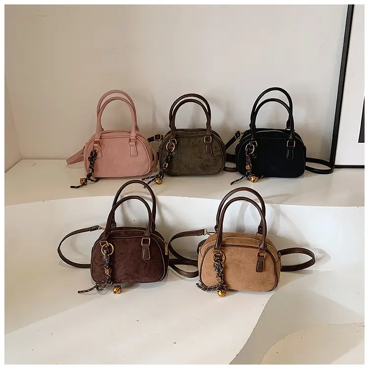Pink Matte Crossbody Bag for Women Autumn Winter 2026 — feature 1