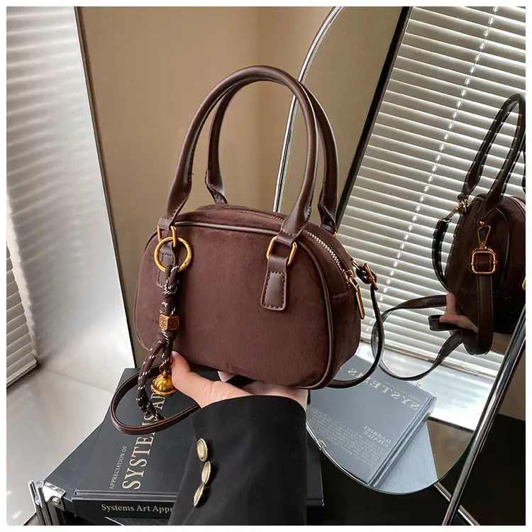 Pink Matte Crossbody Bag for Women Autumn Winter 2026 — feature 12