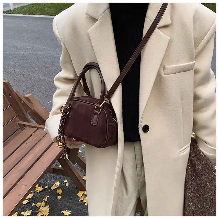 Pink Matte Crossbody Bag for Women Autumn Winter 2026 — feature 19