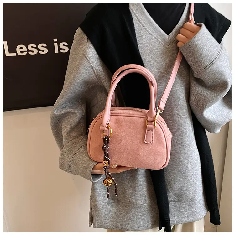 Pink Matte Crossbody Bag for Women Autumn Winter 2026 — feature 22