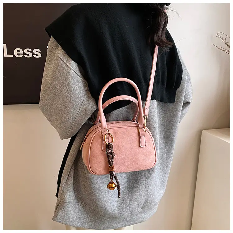 Pink Matte Crossbody Bag for Women Autumn Winter 2026 — feature 23