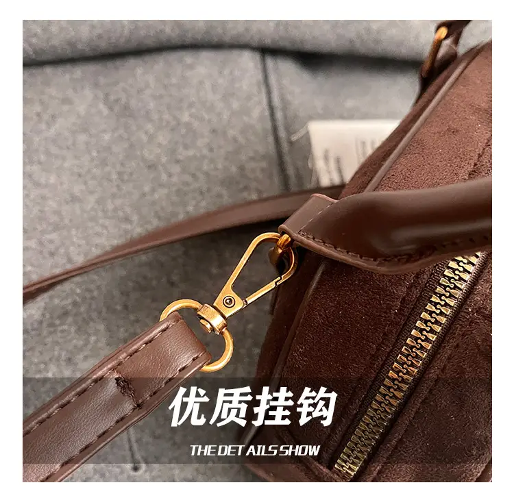 Pink Matte Crossbody Bag for Women Autumn Winter 2026 — feature 4