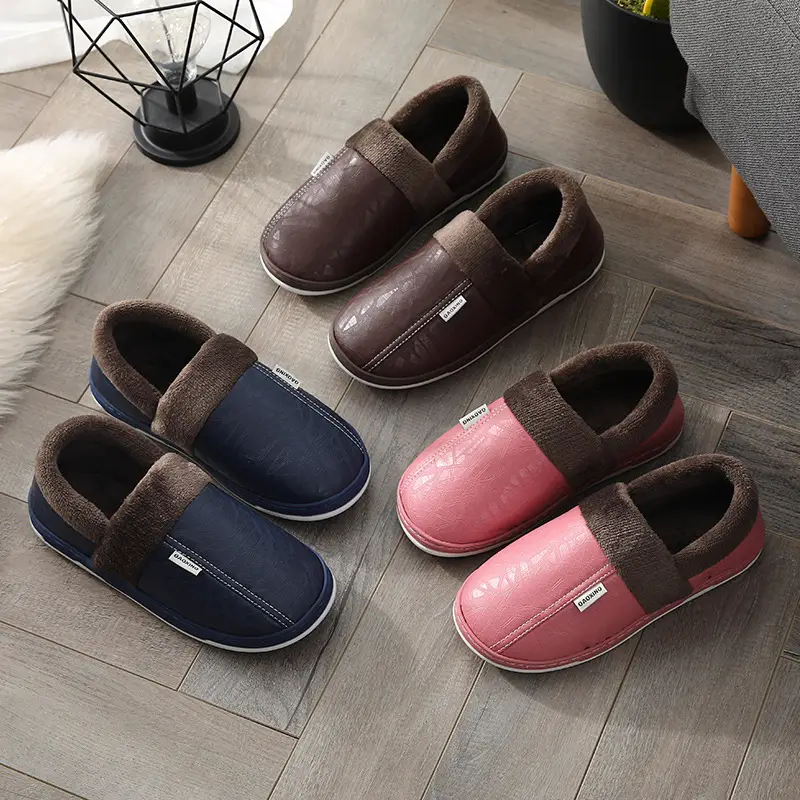 Cotton Moon Shoes Lightweight and Soft Feeling Shoes Women's Thick-soled Shoes Autumn and Winter Home Indoor Couple's New Warm Shoes Warm - Image 7