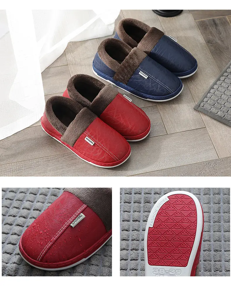 Cotton Moon Shoes Lightweight and Soft Feeling Shoes Women's Thick-soled Shoes Autumn and Winter Home Indoor Couple's New Warm Shoes Warm — feature 10