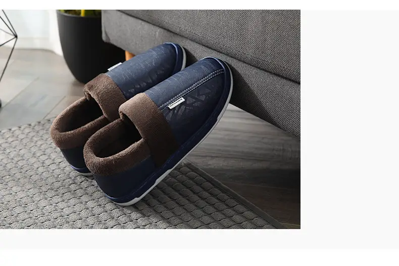 Cotton Moon Shoes Lightweight and Soft Feeling Shoes Women's Thick-soled Shoes Autumn and Winter Home Indoor Couple's New Warm Shoes Warm — feature 9