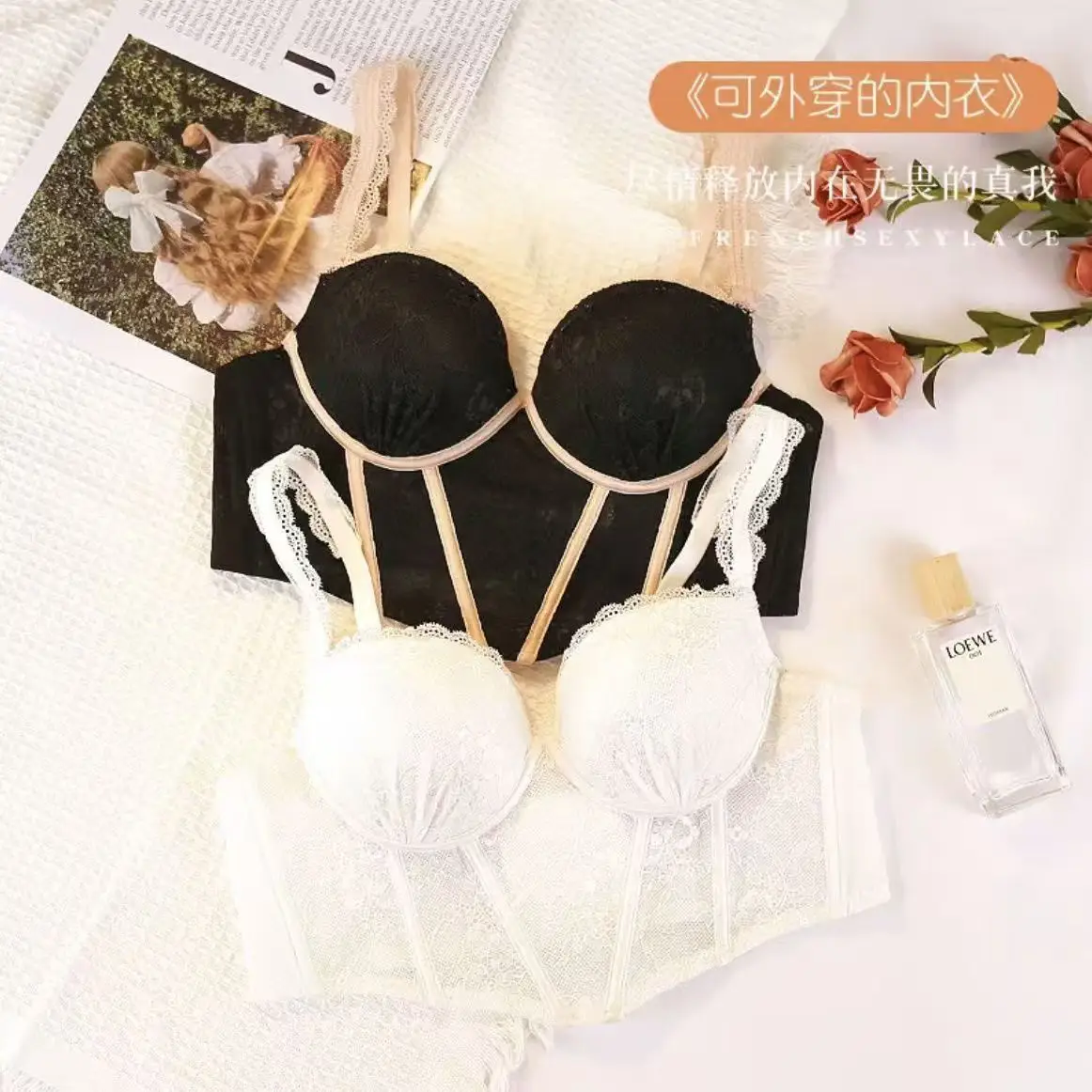 Adjustable Push-Up French Style Bra for Women — feature 18