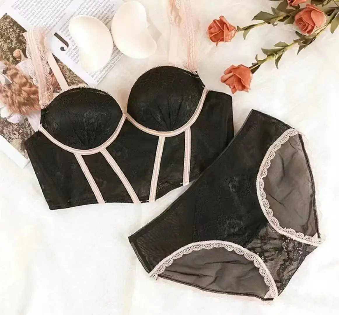 Adjustable Push-Up French Style Bra for Women - Image 5