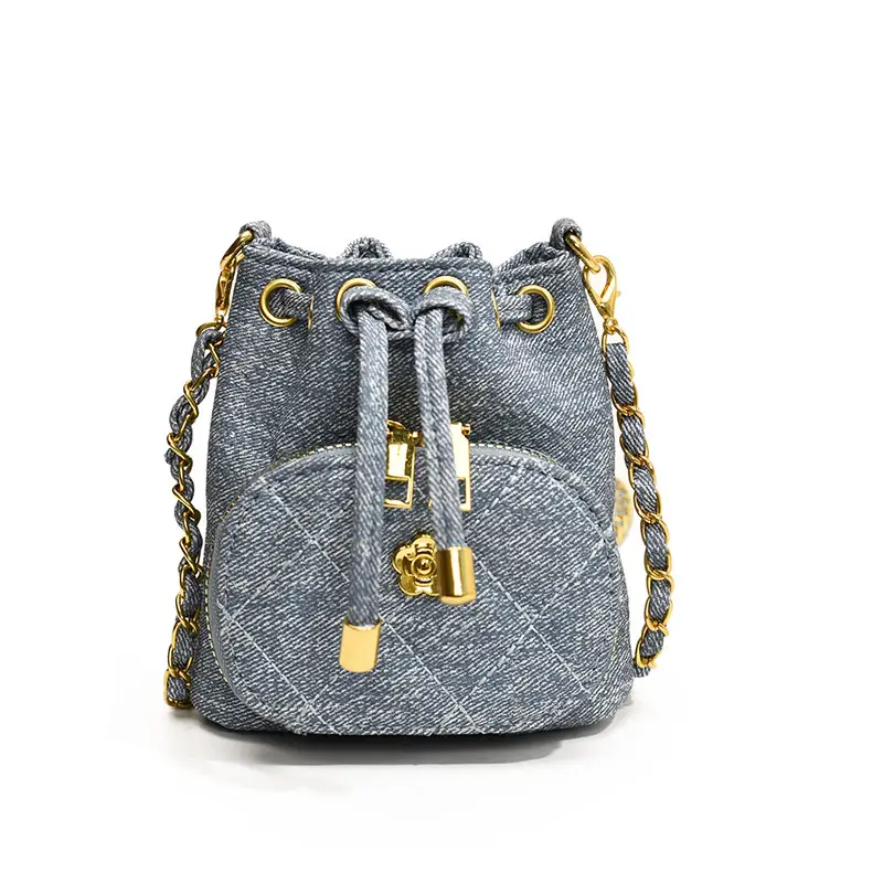 Stylish Girl's Brown Crossbody Bag with Gold Chain