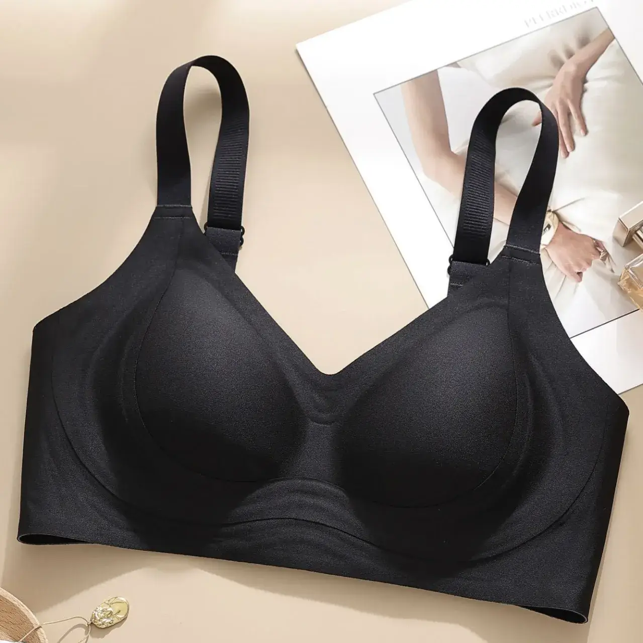 White Full Pin Pull-Up Bra for Women - Image 11