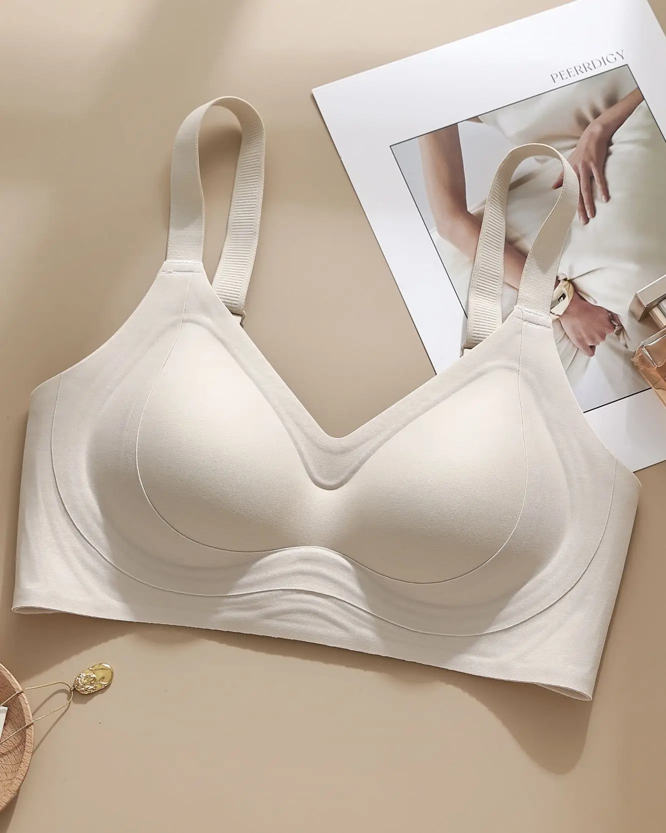 White Full Pin Pull-Up Bra for Women — feature 21