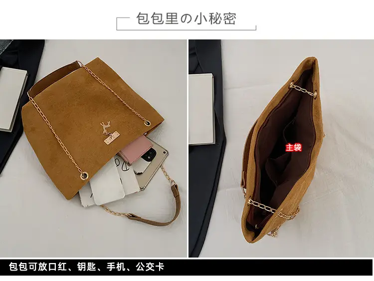 Vintage Chain Shoulder Bag Women 2024 Winter New Style — feature 12
