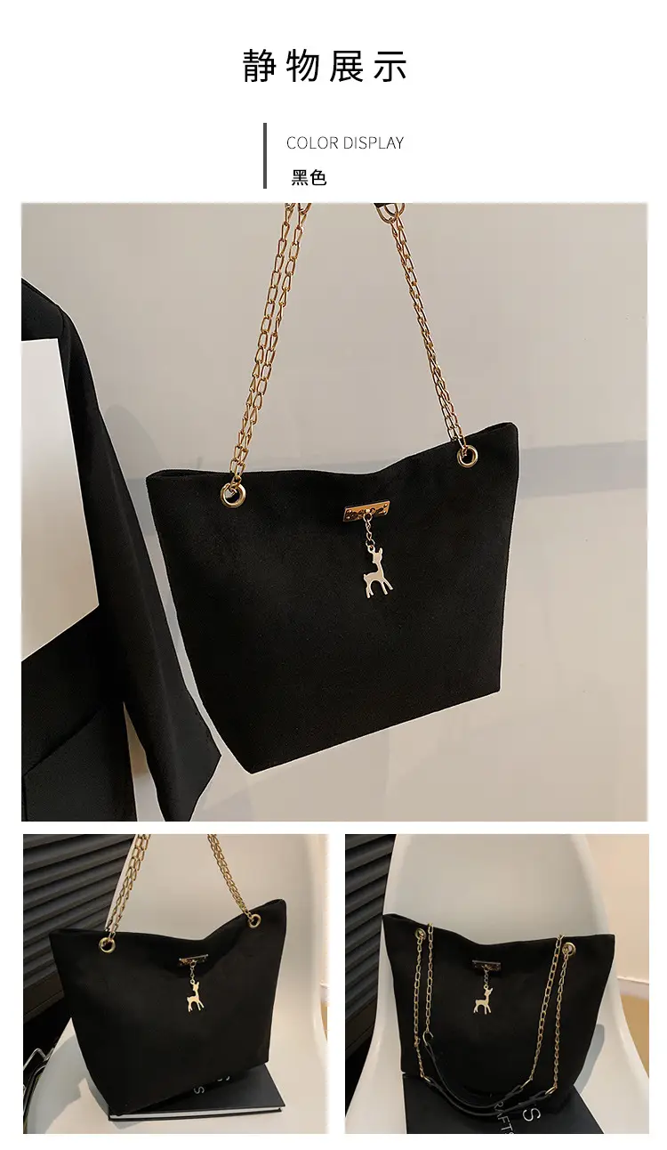 Vintage Chain Shoulder Bag Women 2024 Winter New Style — feature 15