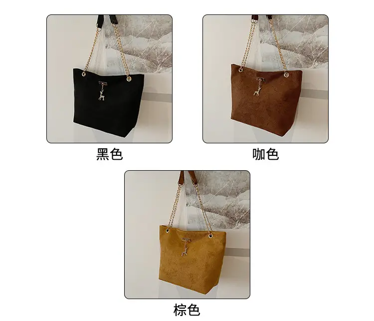 Vintage Chain Shoulder Bag Women 2024 Winter New Style — feature 4