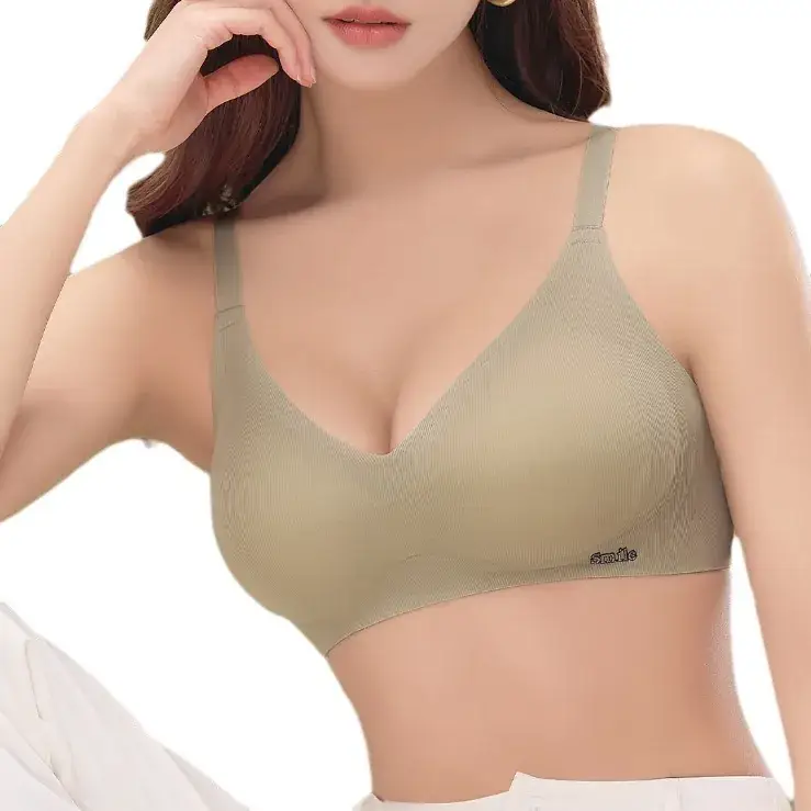 Women's Black 3D Jelly Anti-Sagging Bra Small - Image 13