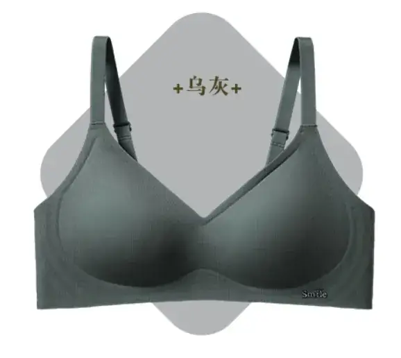 Women's Black 3D Jelly Anti-Sagging Bra Small - Image 6