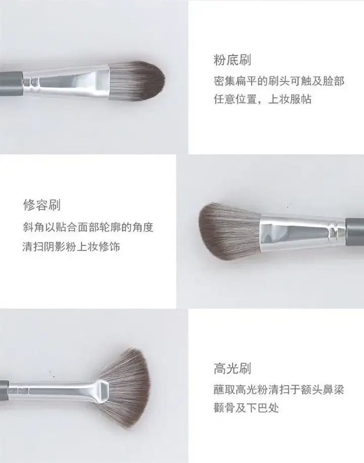 First-time Beginner Makeup Brush Set 10 Pcs Super Soft Powder Eye Blush — feature 8
