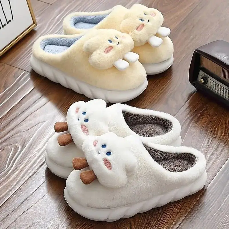 Couple Cotton Slippers Women's Winter Bag Heel 2024 New Indoor Home Warm Plush Cotton Shoes for Men - Image 13