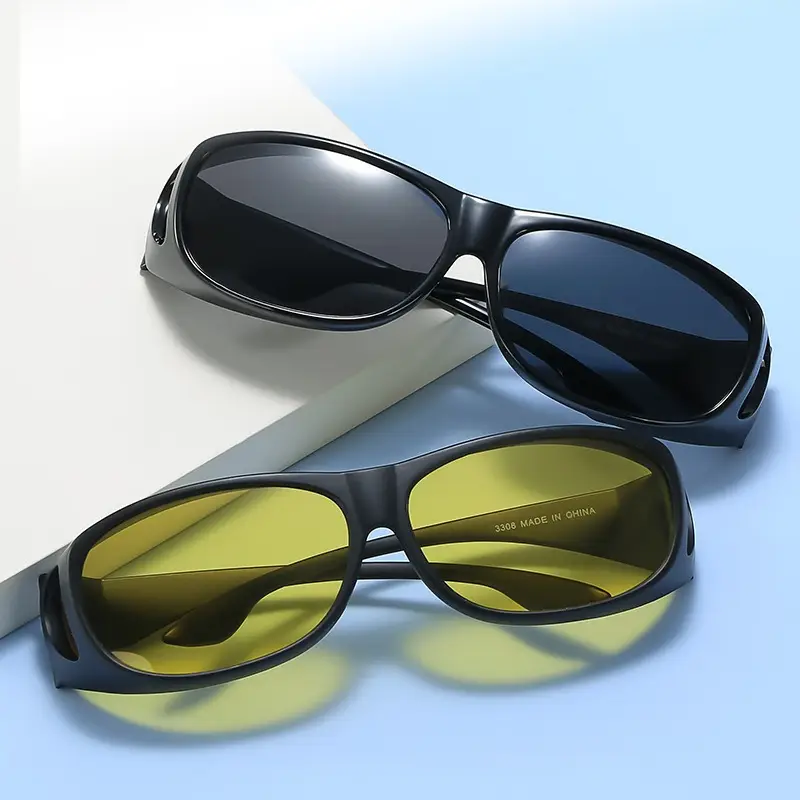 Anti-Glare UV400 Sunglasses Black Yellow - Image 6