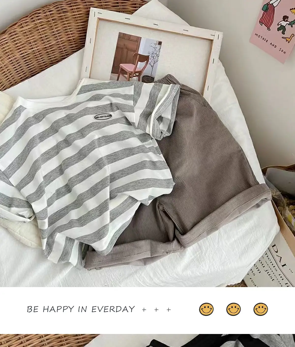 Korean Style Striped T-Shirt for Girls 2026 — feature 10