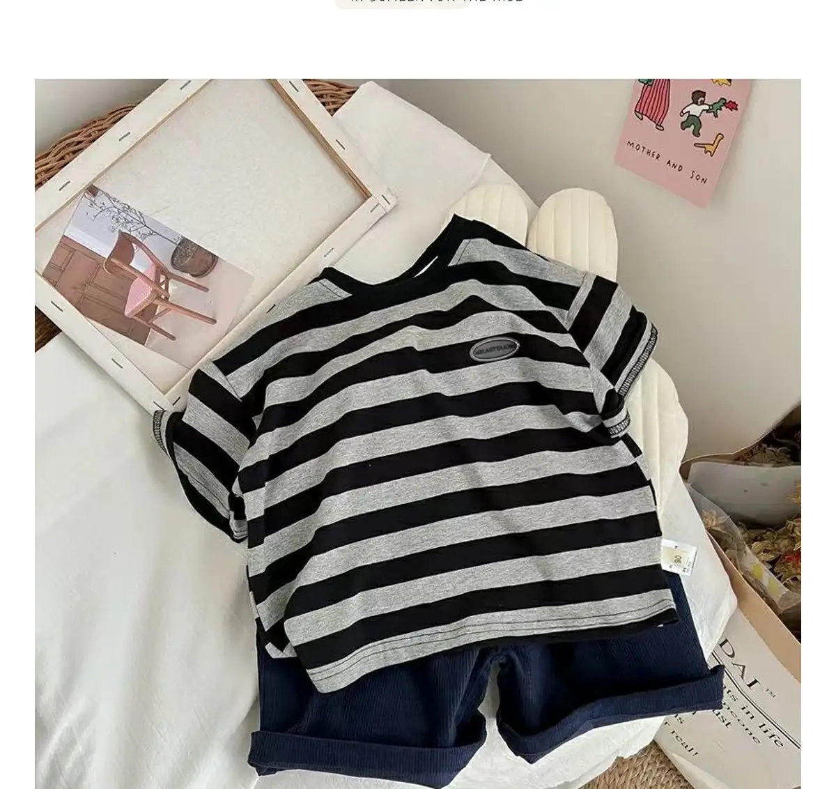 Korean Style Striped T-Shirt for Girls 2026 — feature 12