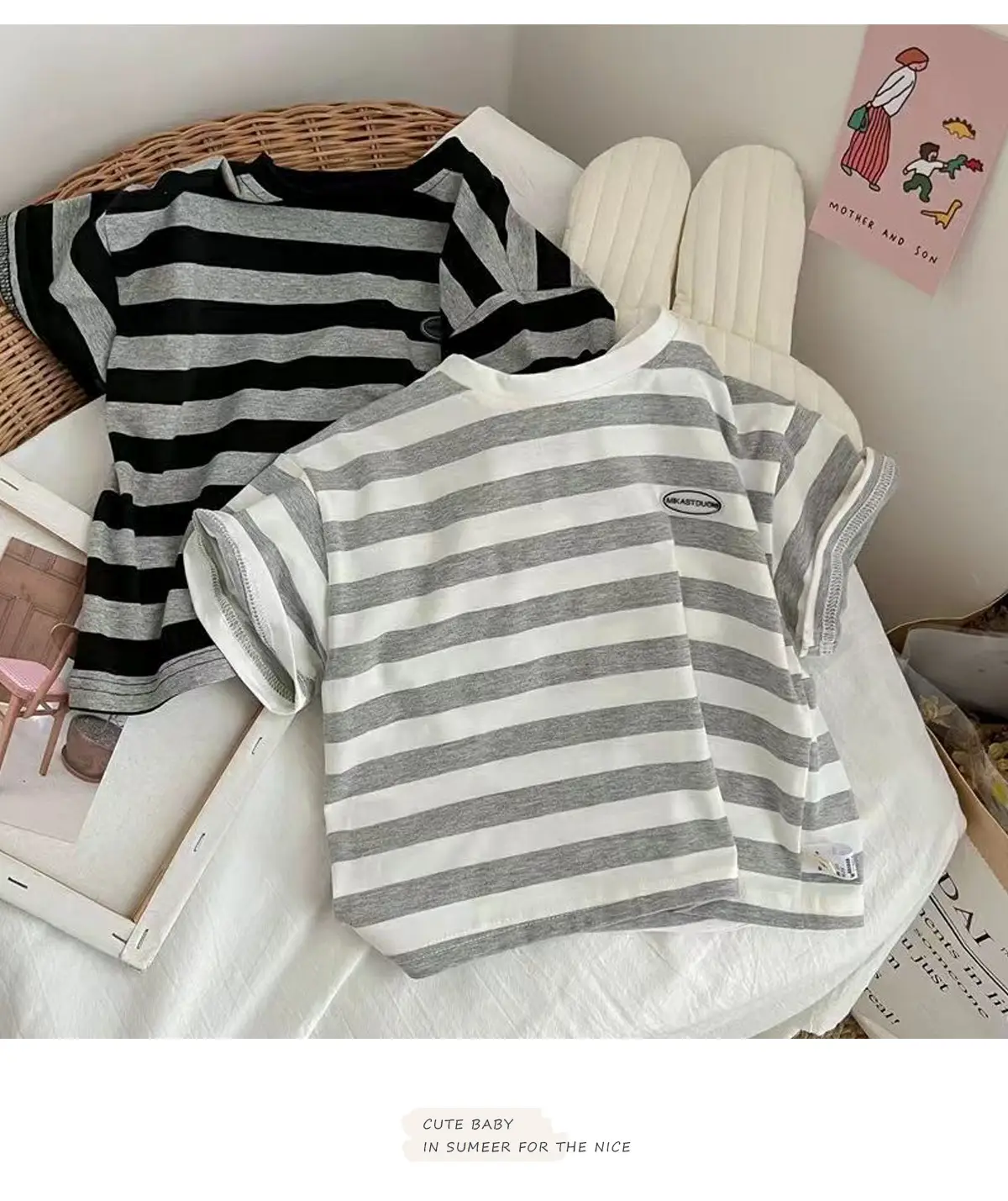Korean Style Striped T-Shirt for Girls 2026 — feature 15