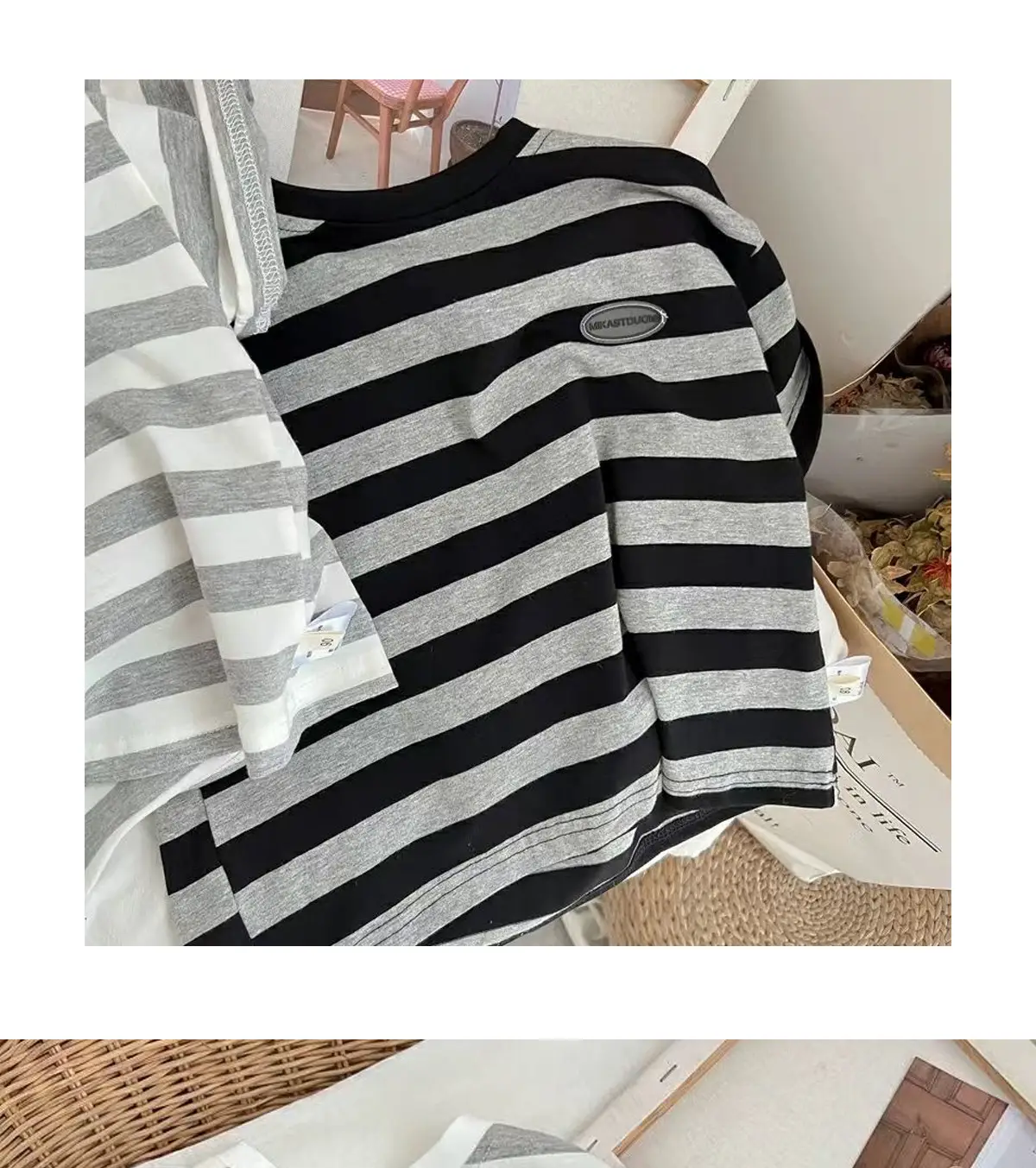 Korean Style Striped T-Shirt for Girls 2026 — feature 17