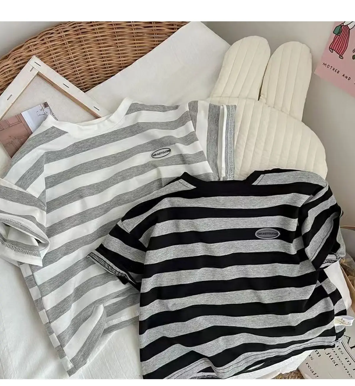 Korean Style Striped T-Shirt for Girls 2026 — feature 6
