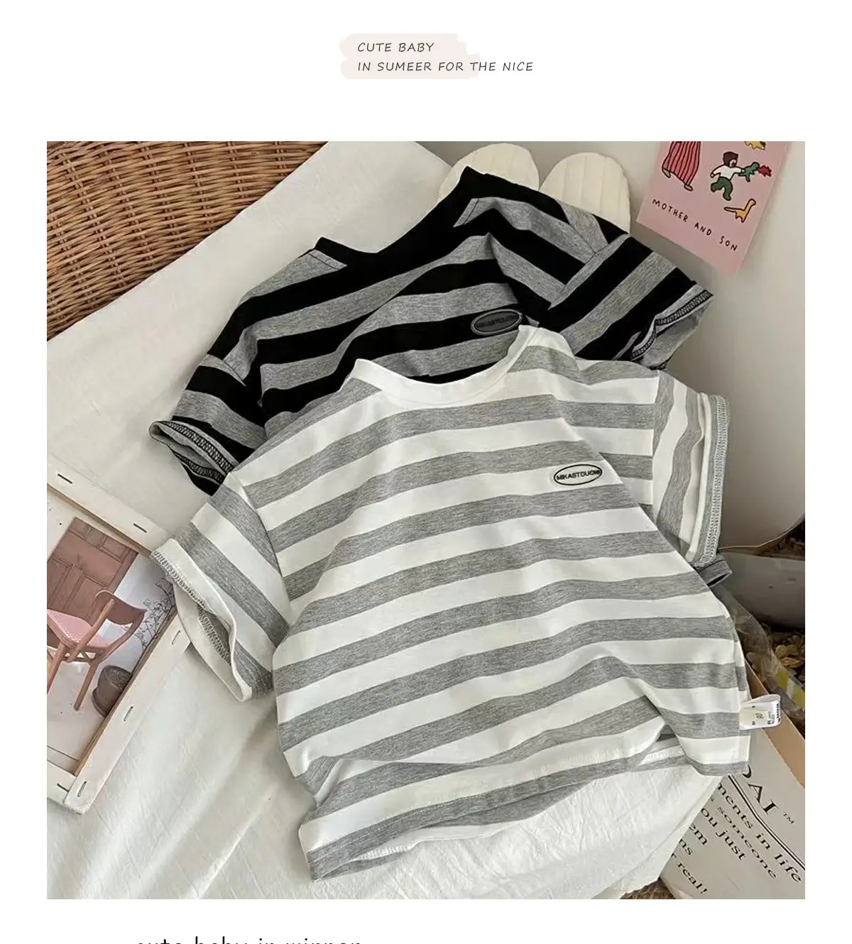 Korean Style Striped T-Shirt for Girls 2026 — feature 8