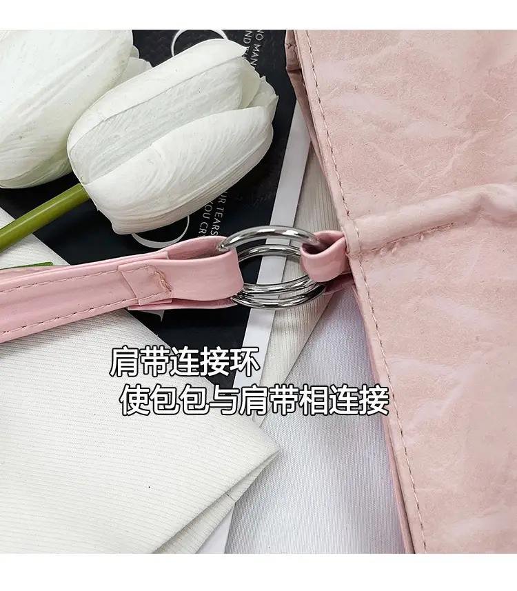 Women's Large Capacity Gentle Textile Bow Shoulder Bag — feature 10