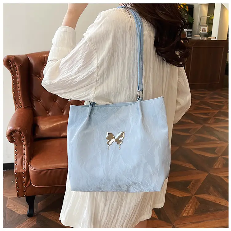 Women's Large Capacity Gentle Textile Bow Shoulder Bag — feature 14