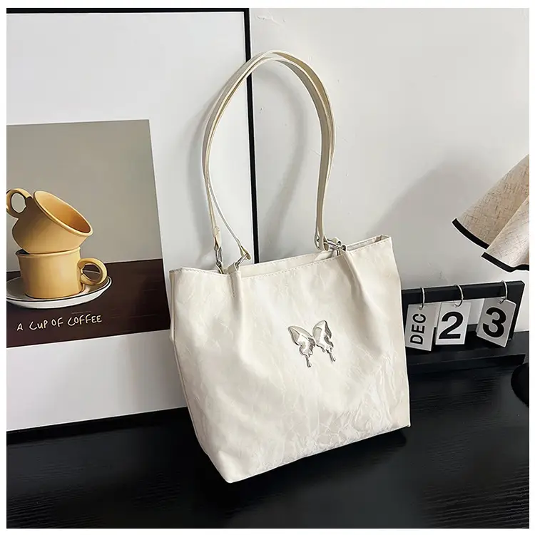 Women's Large Capacity Gentle Textile Bow Shoulder Bag — feature 18