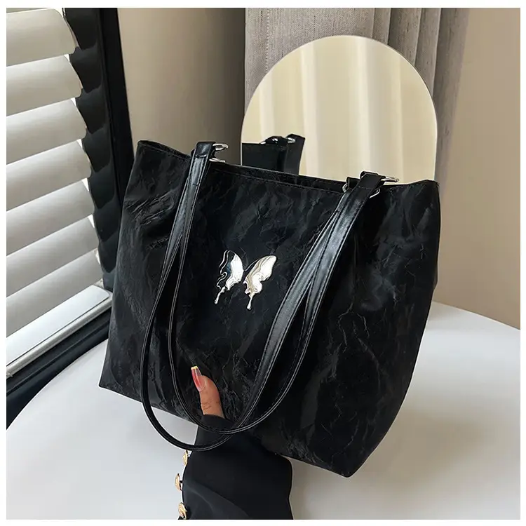 Women's Large Capacity Gentle Textile Bow Shoulder Bag — feature 19
