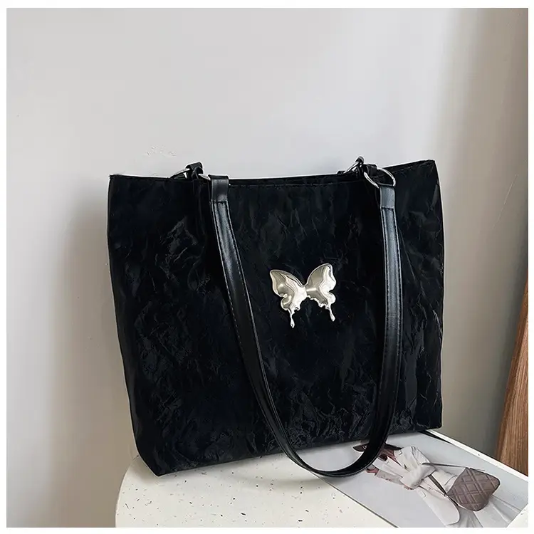 Women's Large Capacity Gentle Textile Bow Shoulder Bag — feature 22