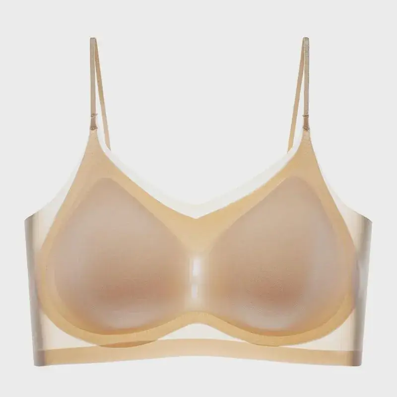 Summer Seamless Back Underwear Yellow Ultra-Thin No Steel Ring