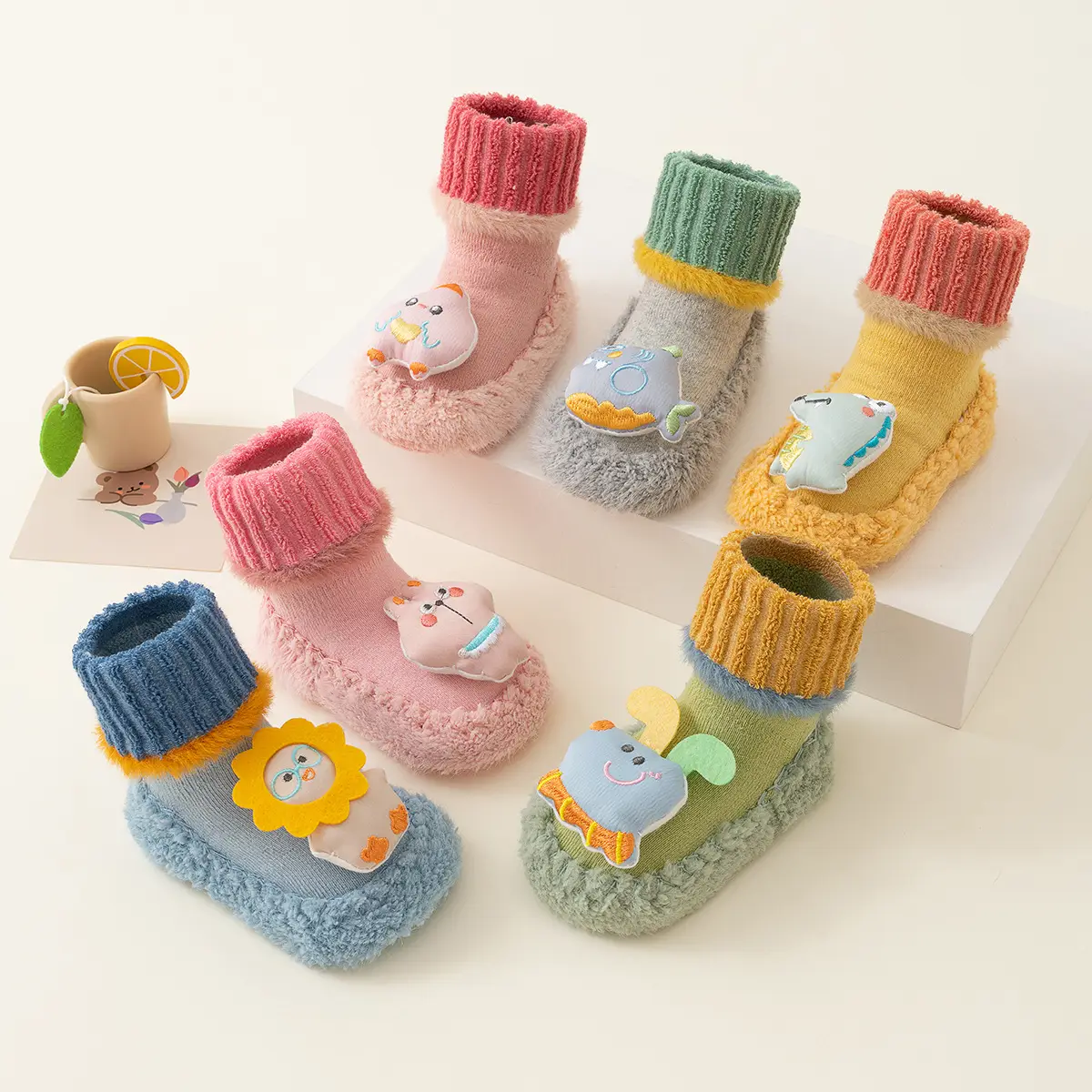 Baby Cartoon Doll Non-Slip Socks Winter Warm - Image 10