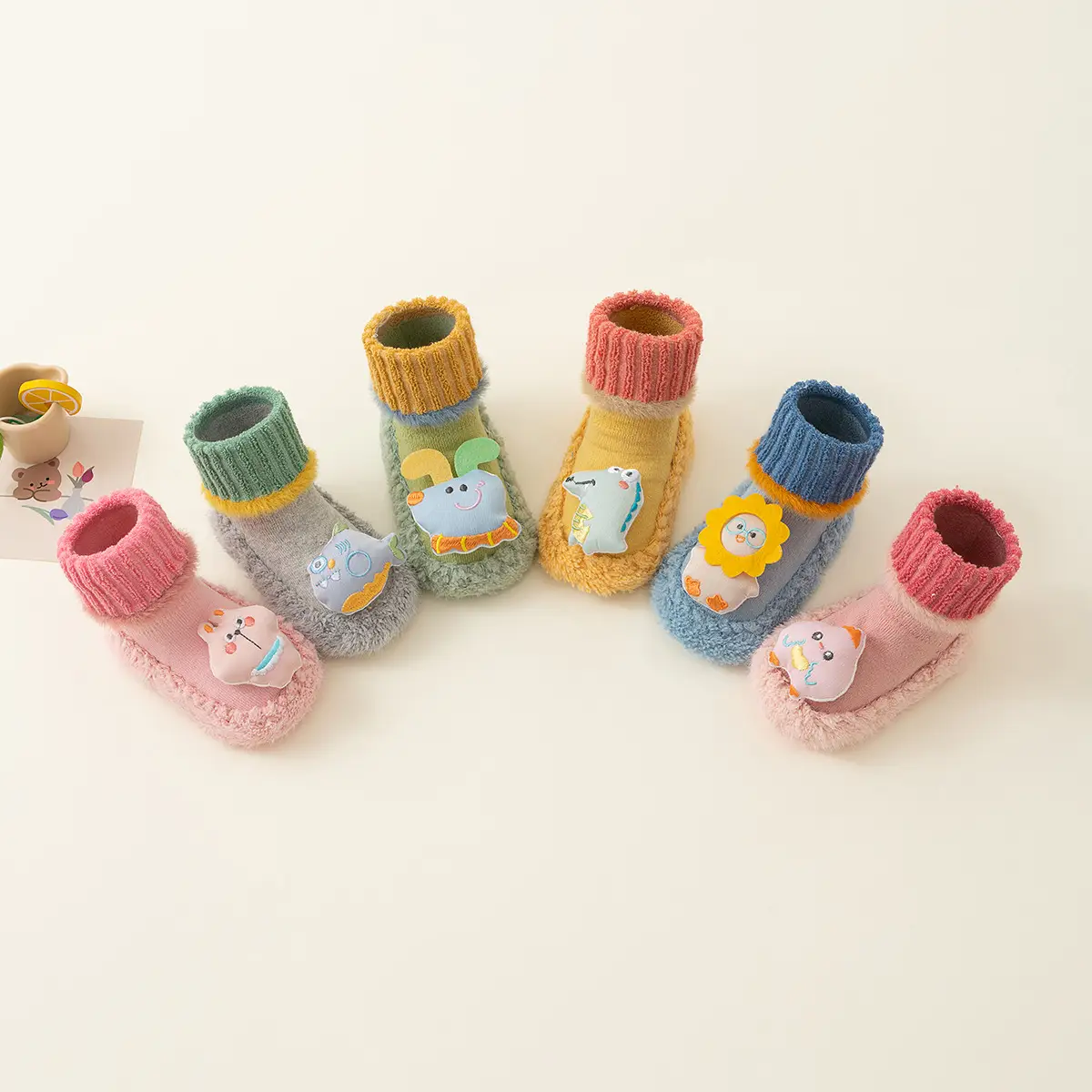 Baby Cartoon Doll Non-Slip Socks Winter Warm - Image 11