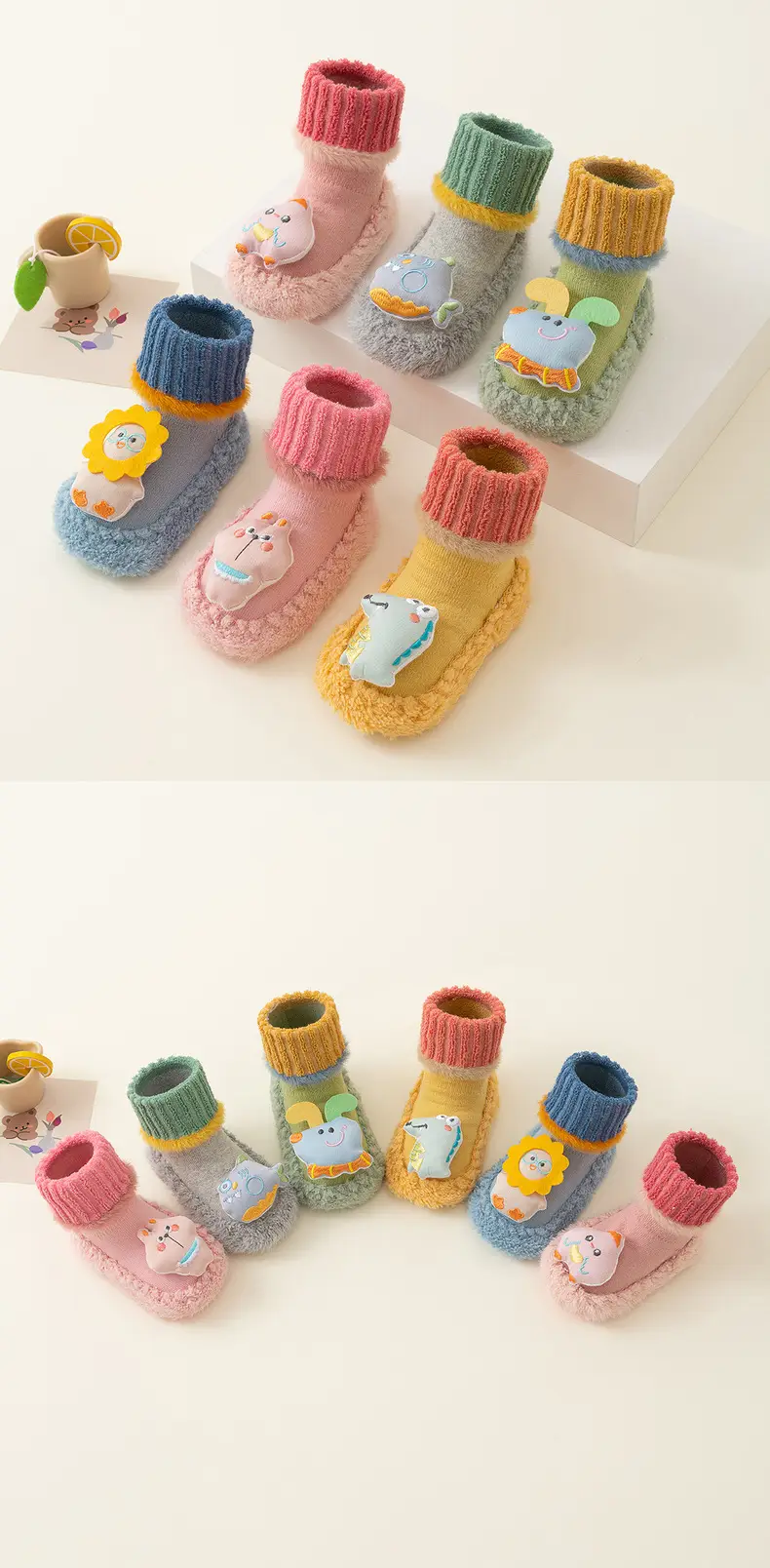 Baby Cartoon Doll Non-Slip Socks Winter Warm β feature 18