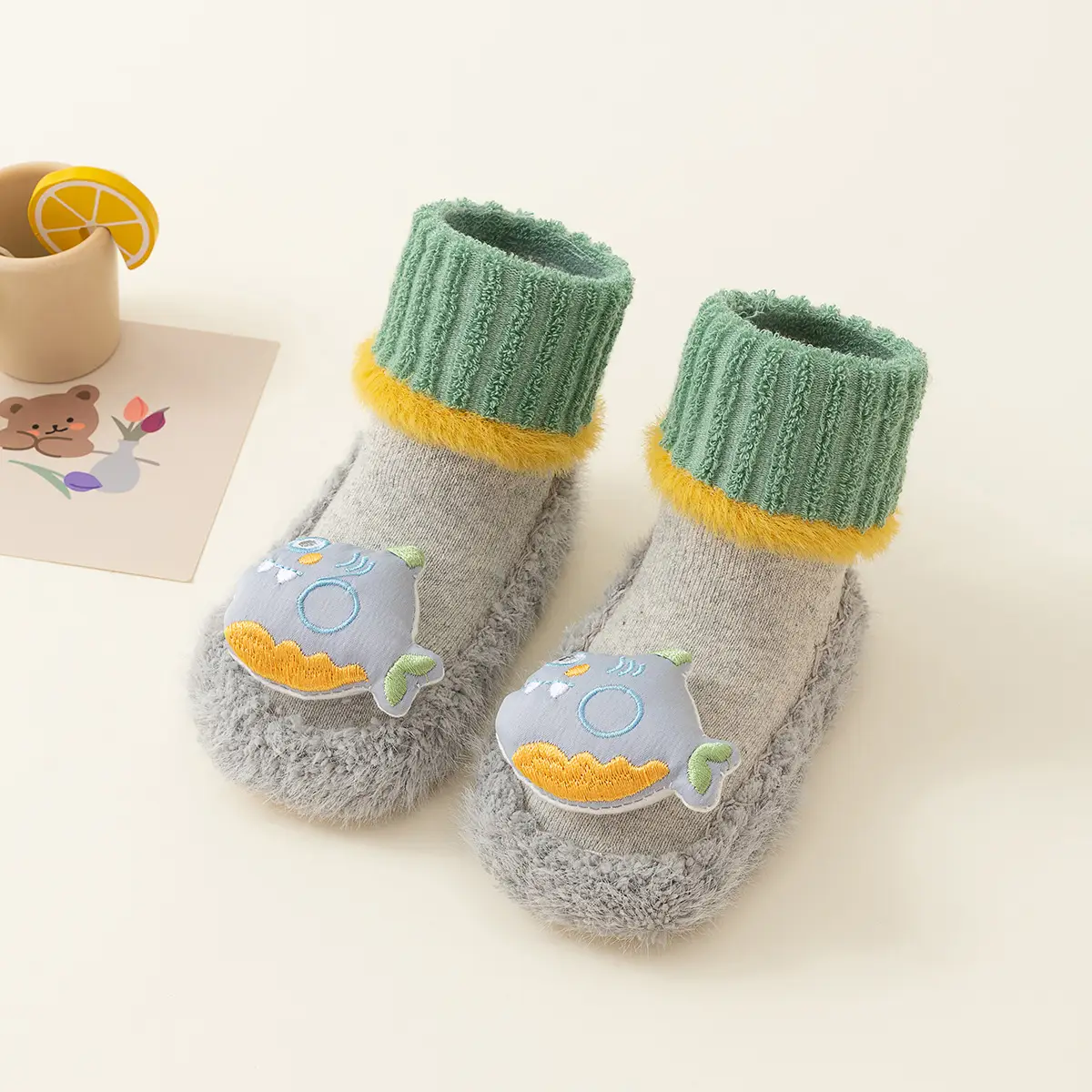 Baby Cartoon Doll Non-Slip Socks Winter Warm - Image 3