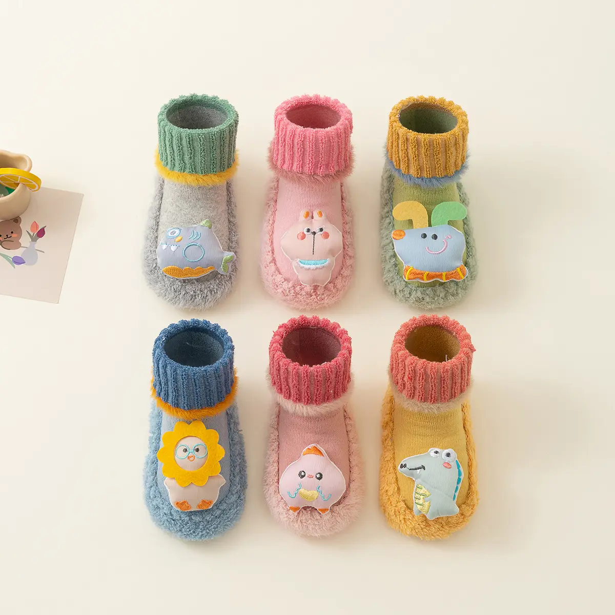 Baby Cartoon Doll Non-Slip Socks Winter Warm - Image 7